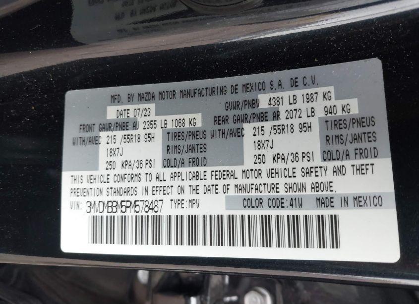 Photo 9 of 2023 Mazda Cx-30 2.5 S SELECT (VIN 3MVDMBBM5PM578487)
