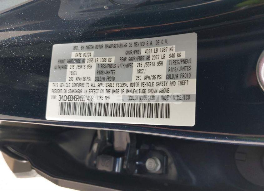 Photo 9 of 2024 Mazda Cx-30 2.5 S SELECT SPORT (VIN 3MVDMBBM6RM661428)