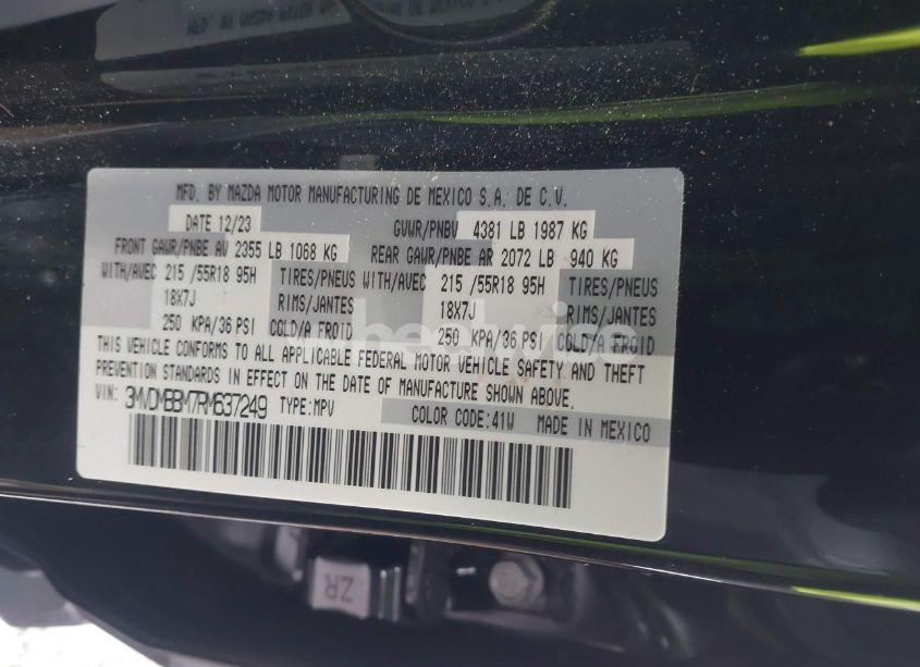 Photo 9 of 2024 Mazda Cx-30 2.5 S SELECT SPORT (VIN 3MVDMBBM7RM637249)