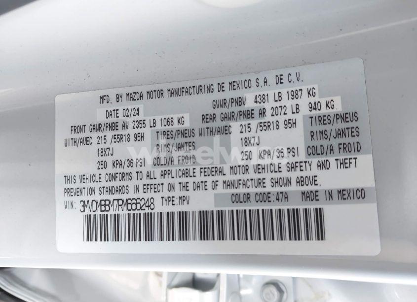 Photo 9 of 2024 Mazda Cx-30 2.5 S SELECT SPORT (VIN 3MVDMBBM7RM666248)