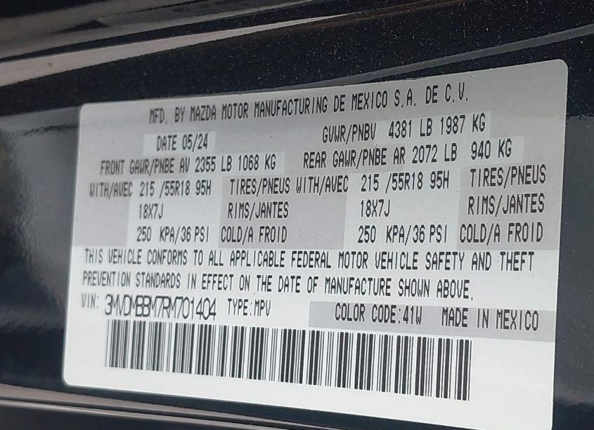 Photo 9 of 2024 Mazda Cx-30 2.5 S SELECT SPORT (VIN 3MVDMBBM7RM701404)