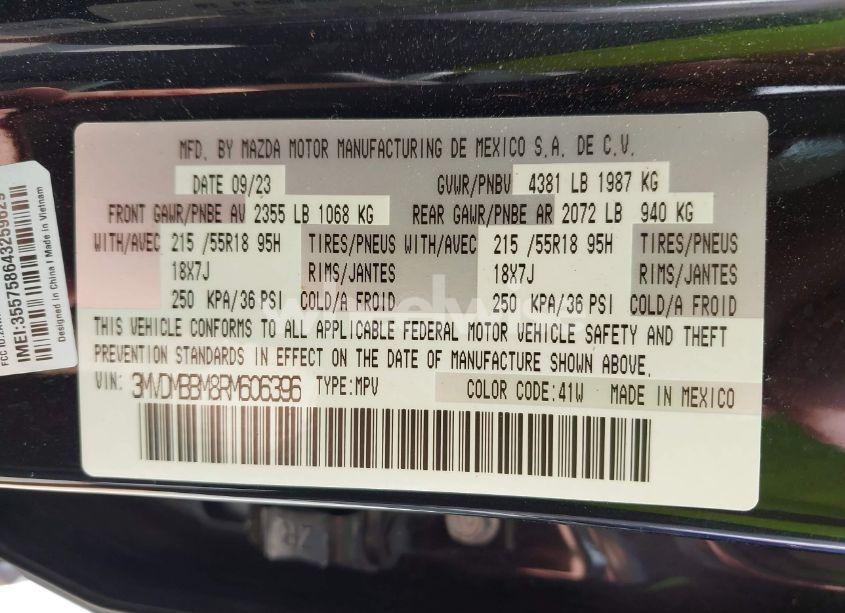 Photo 9 of 2024 Mazda Cx-30 2.5 S SELECT SPORT (VIN 3MVDMBBM8RM606396)