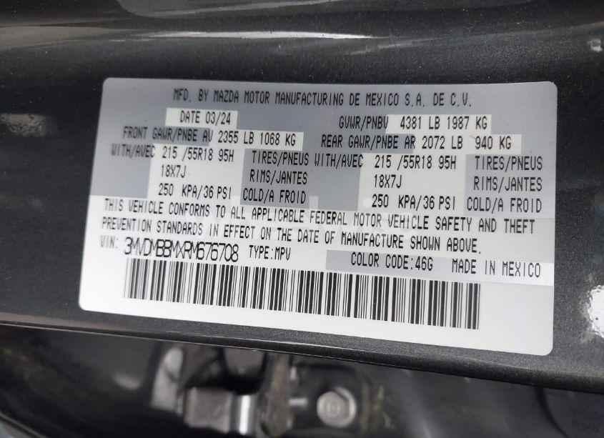 Photo 9 of 2024 Mazda Cx-30 2.5 S SELECT SPORT (VIN 3MVDMBBMXRM676708)