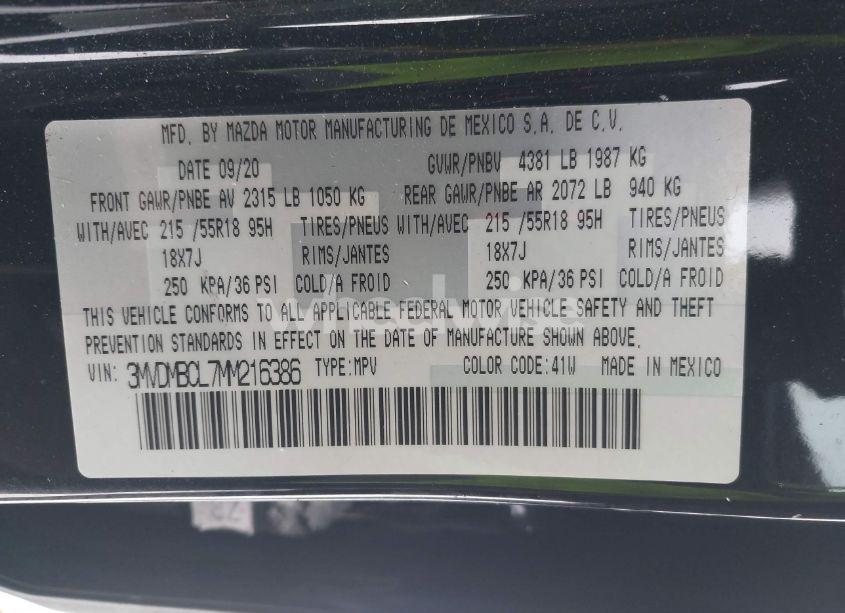 Photo 9 of 2021 Mazda Cx-30 PREFERRED (VIN 3MVDMBCL7MM216386)