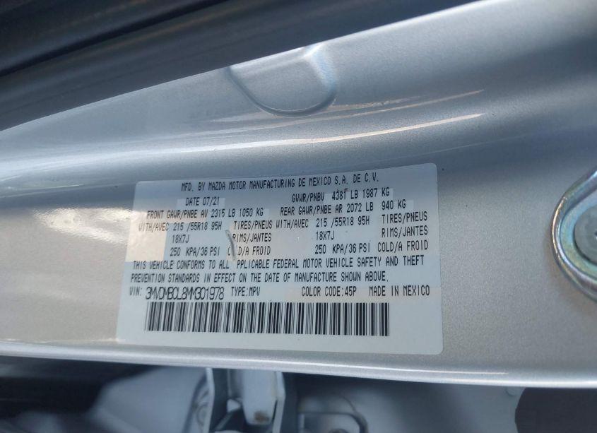 Photo 9 of 2021 Mazda Cx-30 PREFERRED (VIN 3MVDMBCL8MM301978)