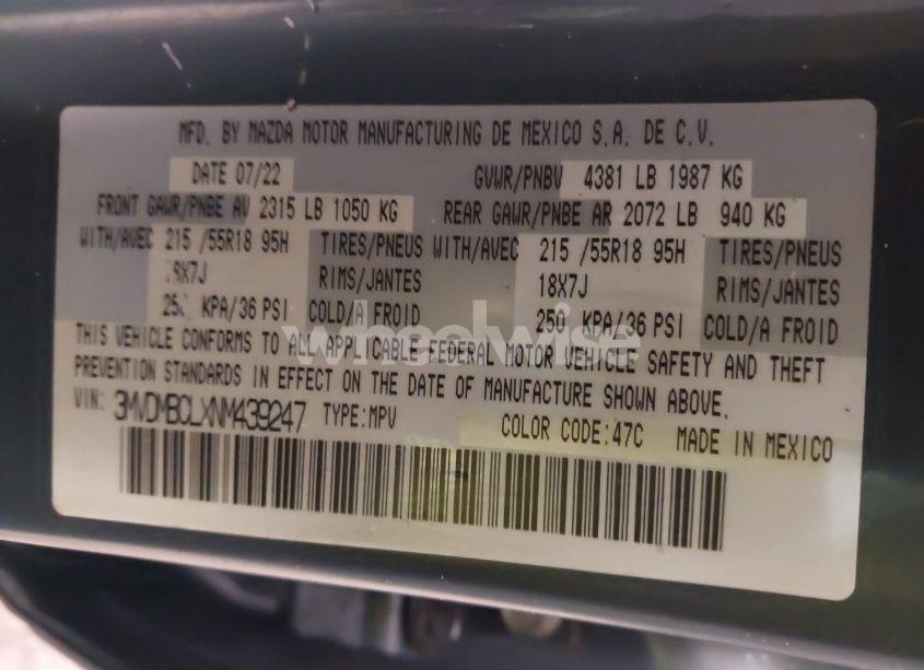 Photo 9 of 2022 Mazda Cx-30 CARBON EDITION (VIN 3MVDMBCLXNM439247)