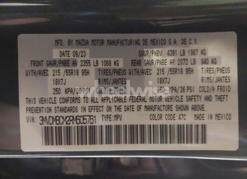 Photo 9 of 2024 Mazda Cx-30 2.5 S CARBON EDITION (VIN 3MVDMBCM2RM605761)