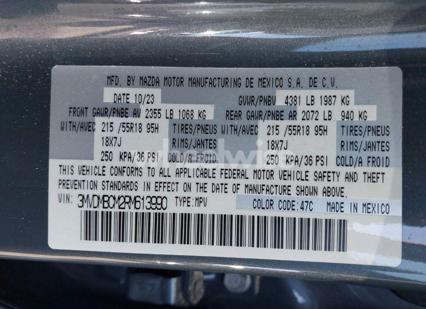 Photo 9 of 2024 Mazda Cx-30 2.5 S CARBON EDITION (VIN 3MVDMBCM2RM613990)