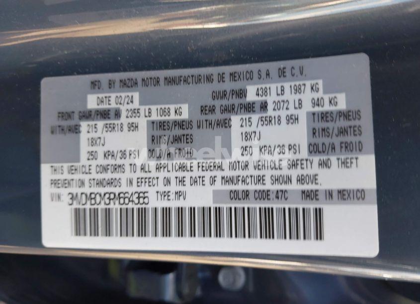 Photo 9 of 2024 Mazda Cx-30 2.5 S CARBON EDITION (VIN 3MVDMBCM3RM664365)