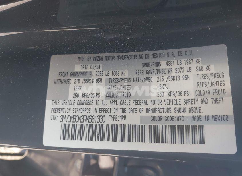 Photo 9 of 2024 Mazda Cx-30 2.5 S CARBON EDITION (VIN 3MVDMBCM3RM681330)