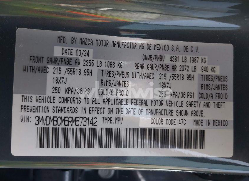 Photo 9 of 2024 Mazda Cx-30 2.5 S CARBON EDITION (VIN 3MVDMBCM6RM673142)