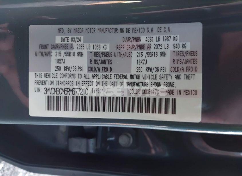 Photo 9 of 2024 Mazda Cx-30 2.5 S CARBON EDITION (VIN 3MVDMBCM6RM677210)