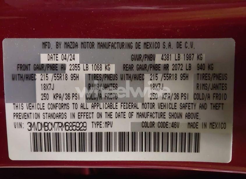 Photo 9 of 2024 Mazda Cx-30 2.5 S PREFERRED PACKAGE (VIN 3MVDMBCM7RM685929)