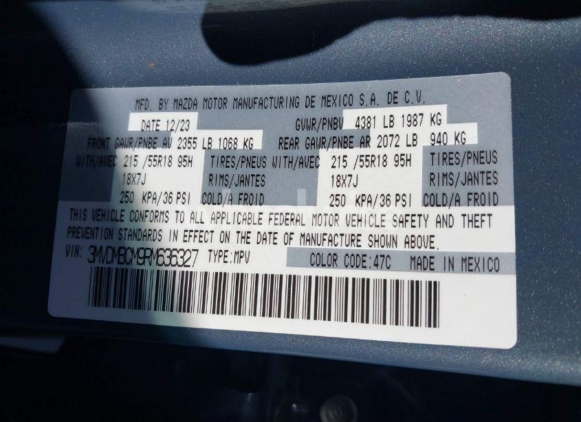 Photo 9 of 2024 Mazda Cx-30 2.5 S CARBON EDITION (VIN 3MVDMBCM9RM636327)