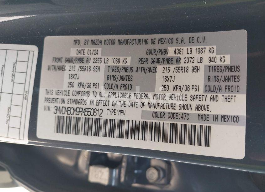 Photo 9 of 2024 Mazda Cx-30 2.5 S CARBON EDITION (VIN 3MVDMBCM9RM650812)