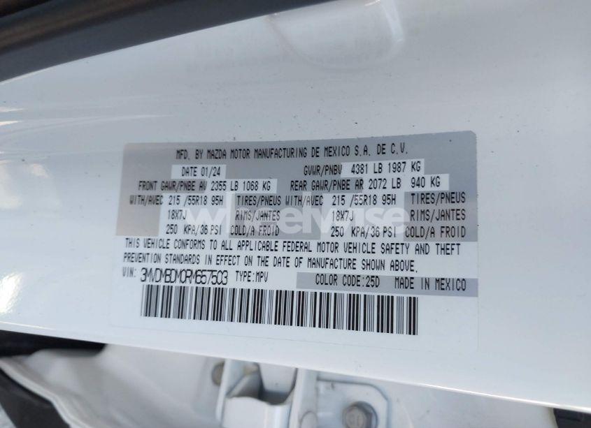 Photo 9 of 2024 Mazda Cx-30 2.5 S PREMIUM PACKAGE (VIN 3MVDMBDM0RM657503)