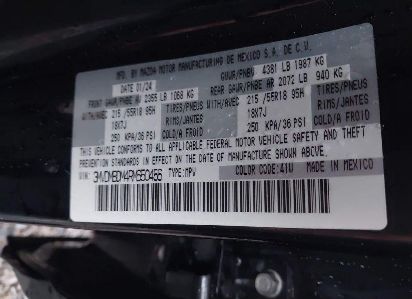 Photo 9 of 2024 Mazda Cx-30 2.5 S PREMIUM PACKAGE (VIN 3MVDMBDM4RM650456)