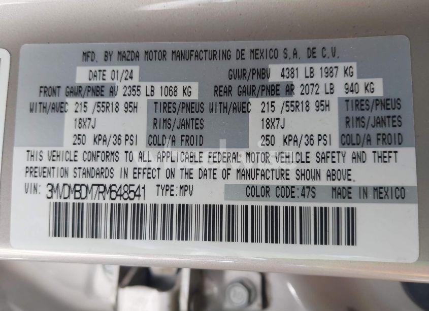 Photo 8 of 2024 Mazda Cx-30 2.5 S PREMIUM PACKAGE (VIN 3MVDMBDM7RM648541)