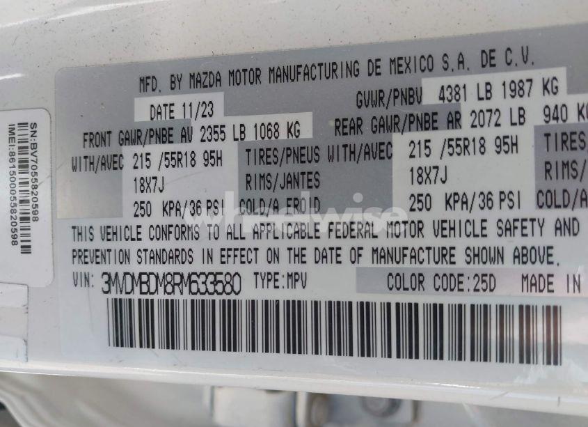 Photo 9 of 2024 Mazda Cx-30 2.5 S PREMIUM PACKAGE (VIN 3MVDMBDM8RM633580)