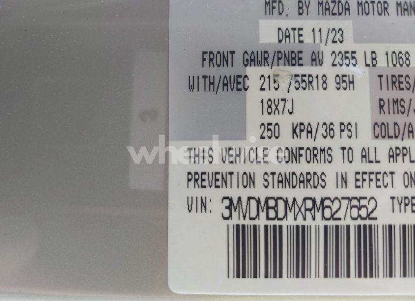 Photo 9 of 2024 Mazda Cx-30 2.5 S PREMIUM PACKAGE (VIN 3MVDMBDMXRM627652)