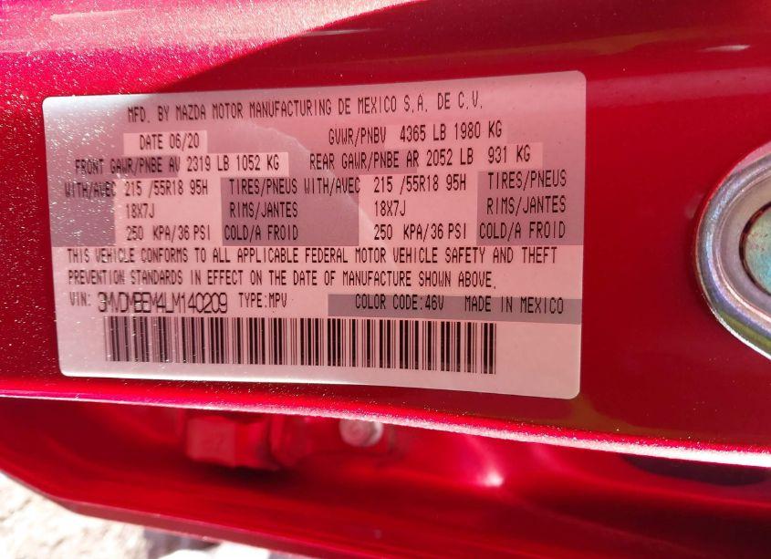 Photo 9 of 2020 Mazda Cx-30 PREMIUM PACKAGE (VIN 3MVDMBEM4LM140209)