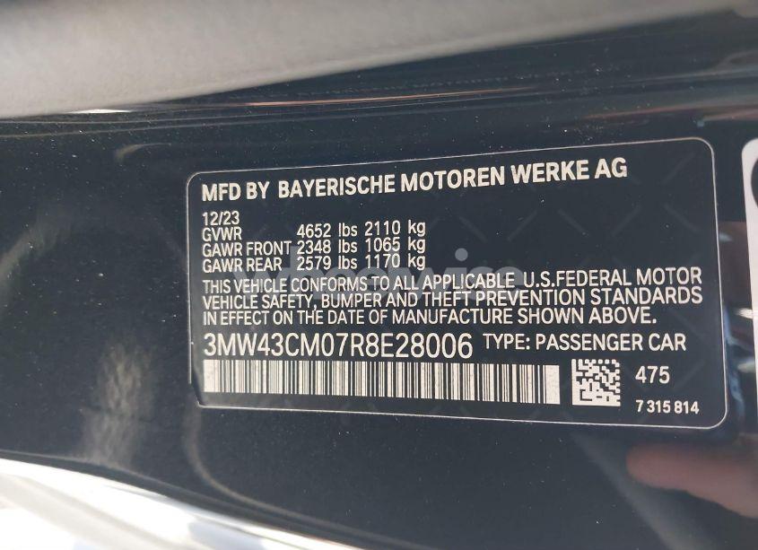 Photo 9 of 2024 Bmw 2 SERIES M240I (VIN 3MW43CM07R8E28006)