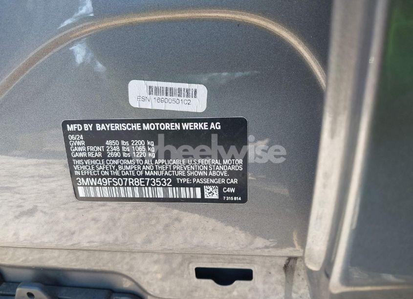 Photo 9 of 2024 Bmw M340i (VIN 3MW49FS07R8E73532)