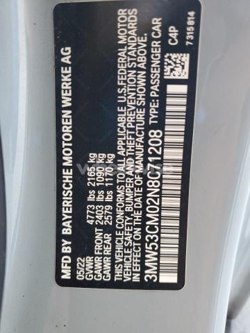 Photo 10 of 2022 BMW M240XI N/A (VIN 3MW53CM02N8C71208)