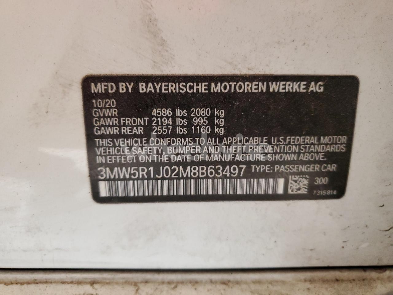 Photo 13 of 2021 BMW 330I (VIN 3MW5R1J02M8B63497)