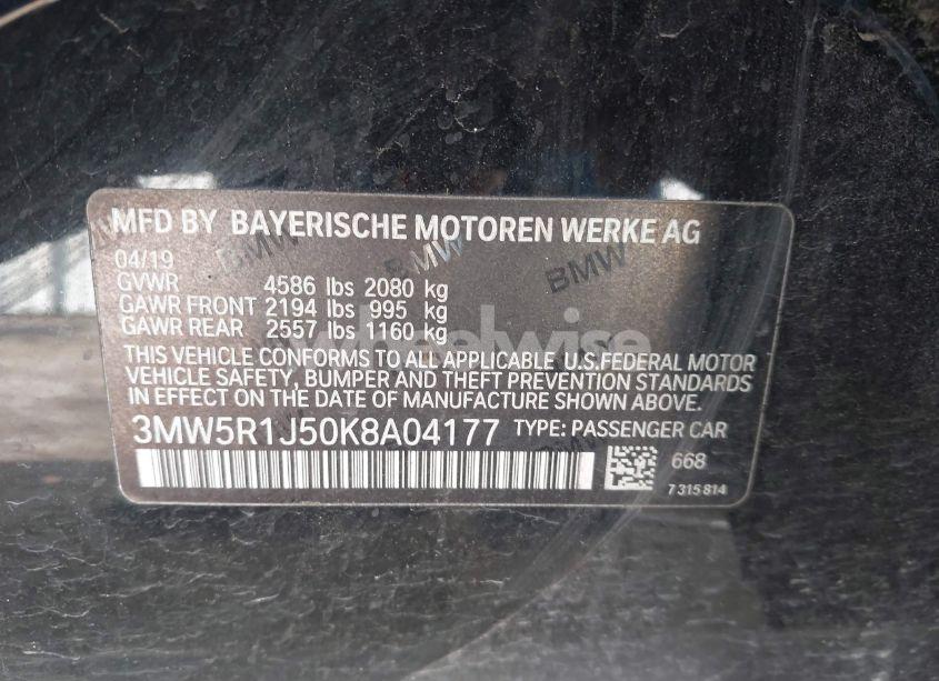 Photo 9 of 2019 Bmw 330i (VIN 3MW5R1J50K8A04177)
