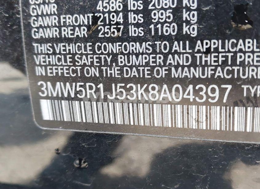 Photo 9 of 2019 Bmw 330i (VIN 3MW5R1J53K8A04397)