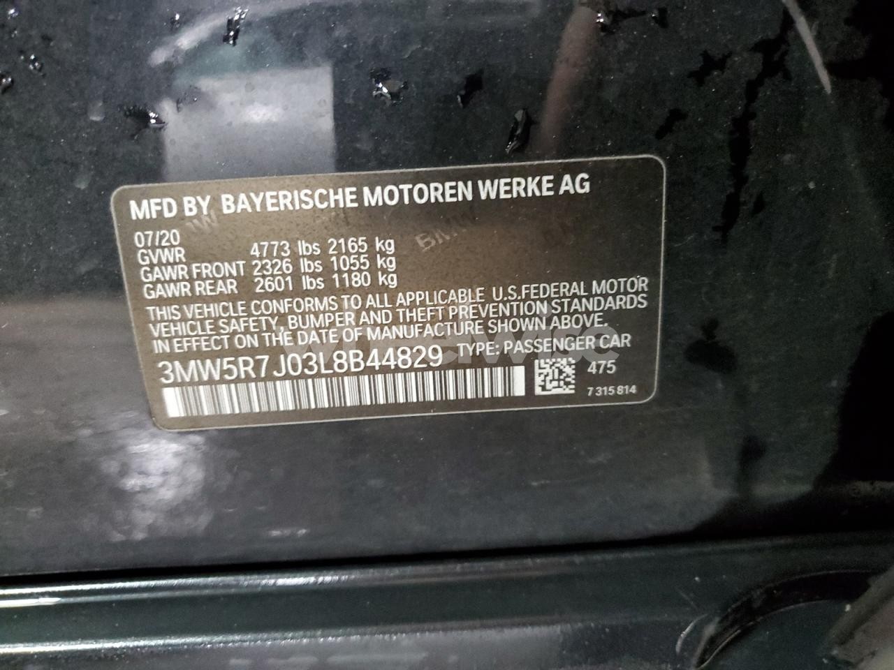 Photo 12 of 2020 BMW 330XI (VIN 3MW5R7J03L8B44829)