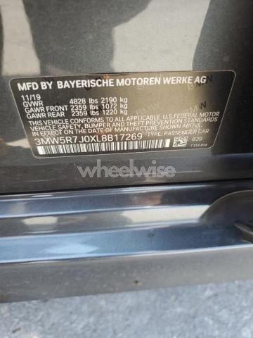 Photo 2 of 2020 BMW 330XI (VIN 3MW5R7J0XL8B17269)