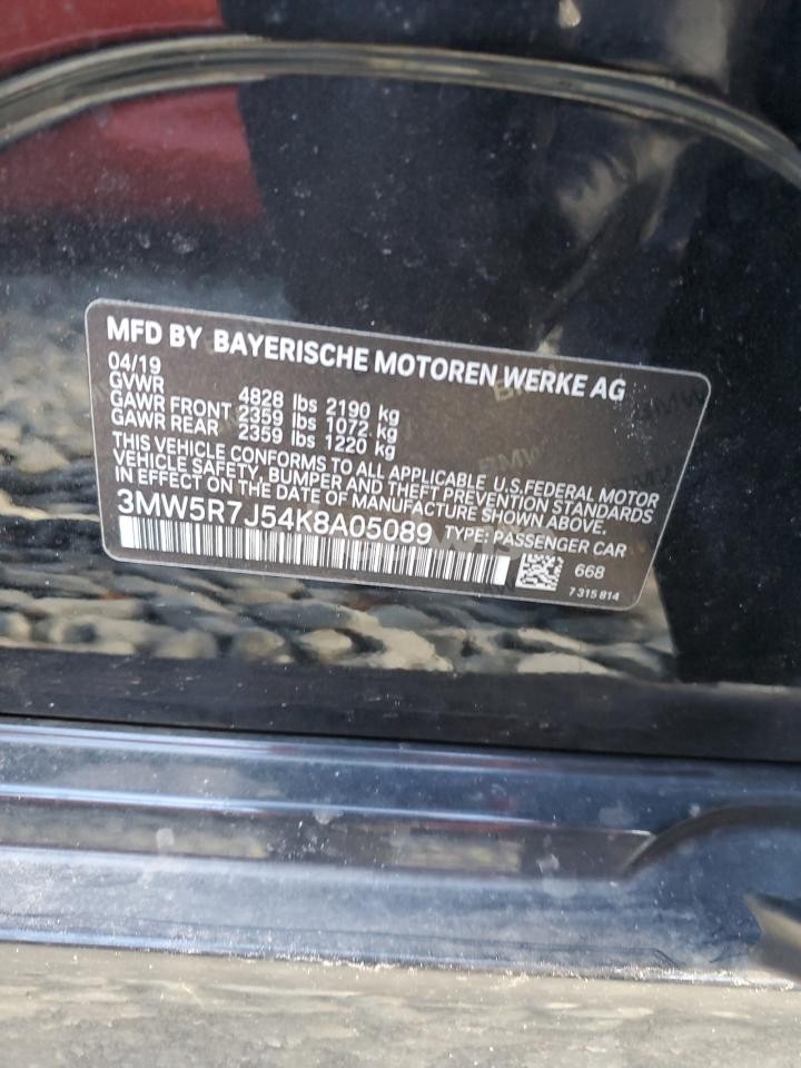 Photo 12 of 2019 BMW 330XI (VIN 3MW5R7J54K8A05089)