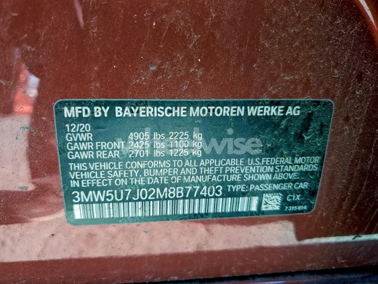 Photo 12 of 2021 BMW M340I (VIN 3MW5U7J02M8B77403)