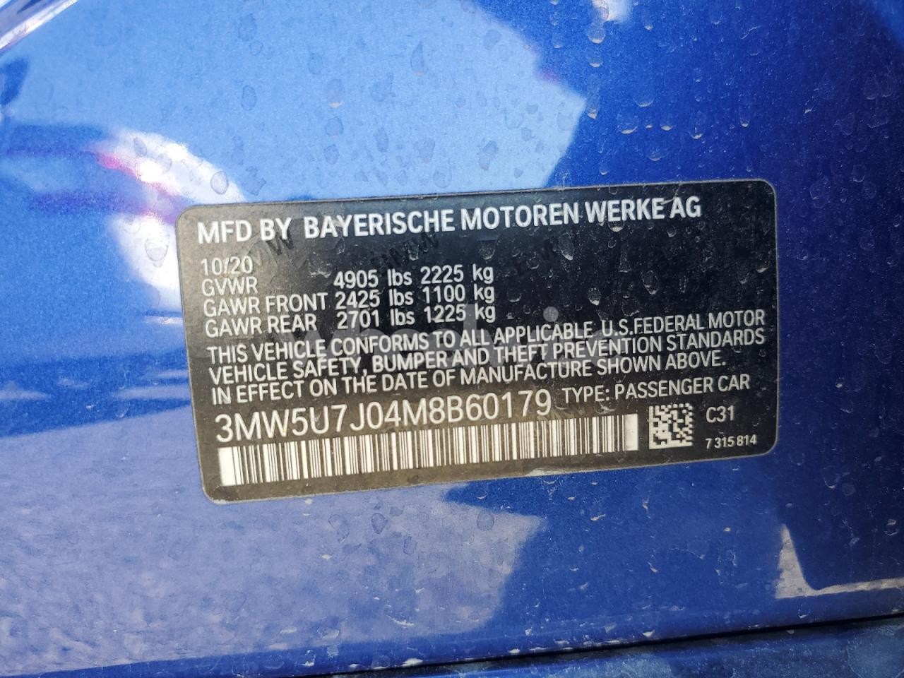 Photo 12 of 2021 BMW M340I (VIN 3MW5U7J04M8B60179)