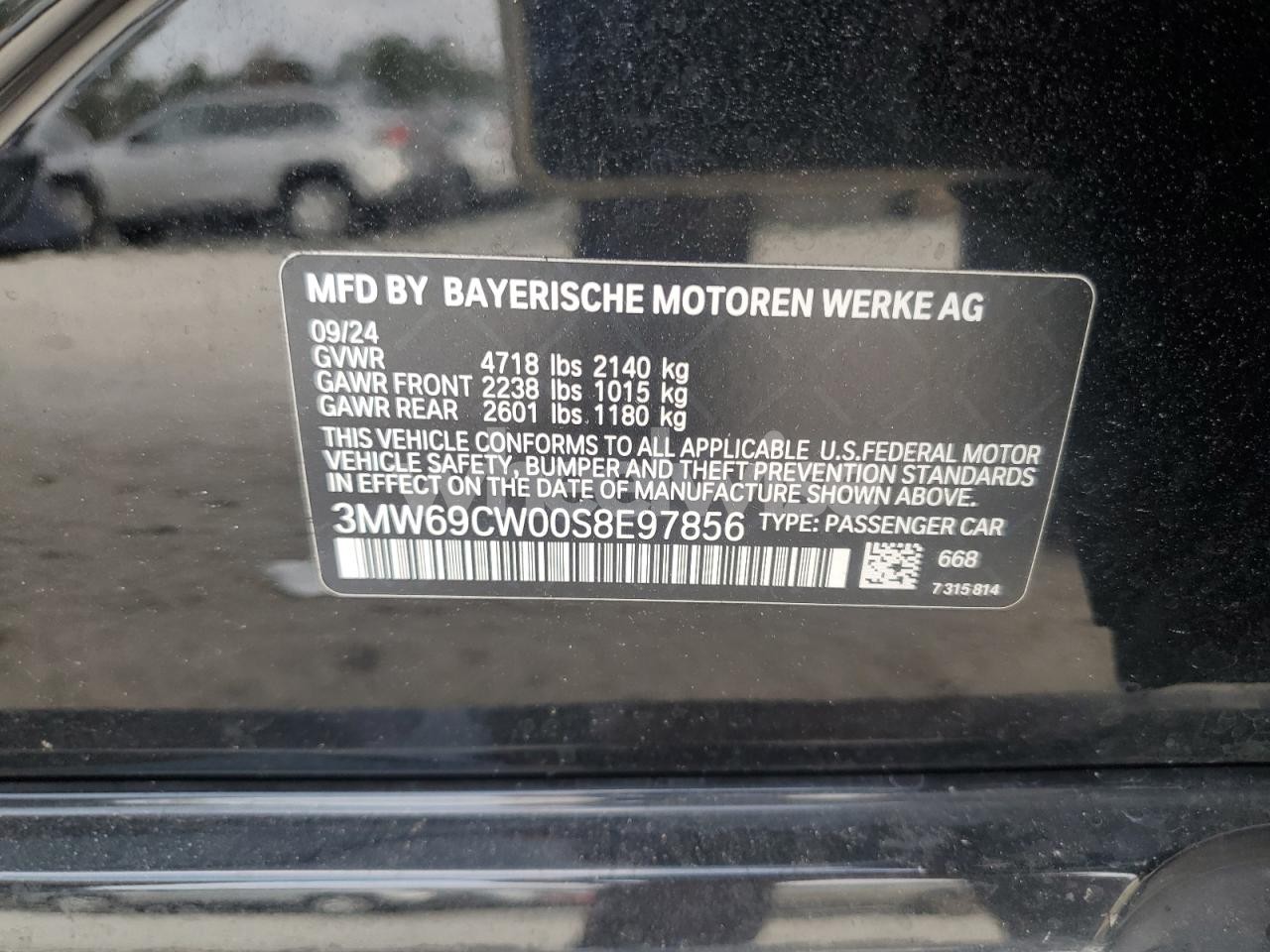 Photo 12 of 2025 BMW 330I (VIN 3MW69CW00S8E97856)