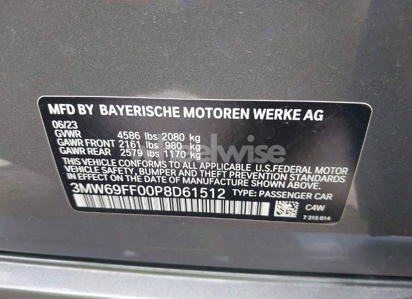 Photo 9 of 2023 Bmw 330i (VIN 3MW69FF00P8D61512)