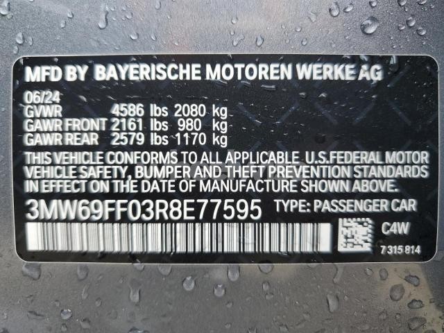 Photo 6 of 2024 BMW 330I (VIN 3MW69FF03R8E77595)