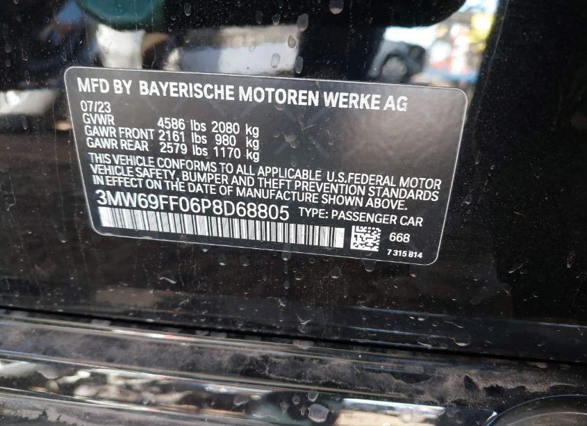 Photo 9 of 2023 Bmw 330i (VIN 3MW69FF06P8D68805)