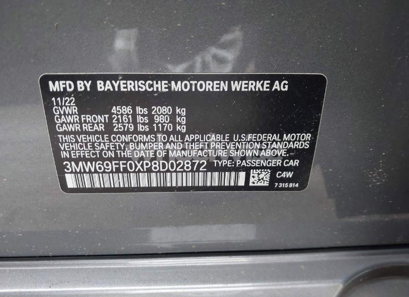 Photo 9 of 2023 Bmw 330i (VIN 3MW69FF0XP8D02872)