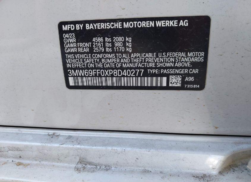 Photo 9 of 2023 Bmw 330i (VIN 3MW69FF0XP8D40277)