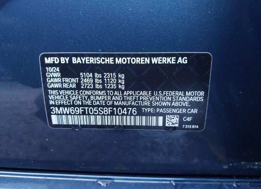 Photo 9 of 2025 Bmw M340i XDRIVE (VIN 3MW69FT05S8F10476)