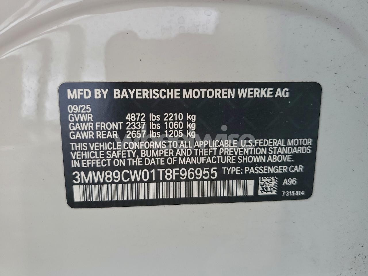 Photo 13 of 2026 BMW 330XI (VIN 3MW89CW01T8F96955)
