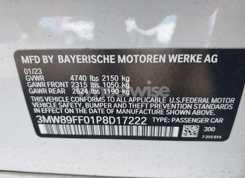 Photo 9 of 2023 Bmw 330i XDRIVE (VIN 3MW89FF01P8D17222)