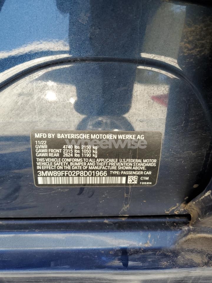 Photo 12 of 2023 BMW 330XI (VIN 3MW89FF02P8D01966)