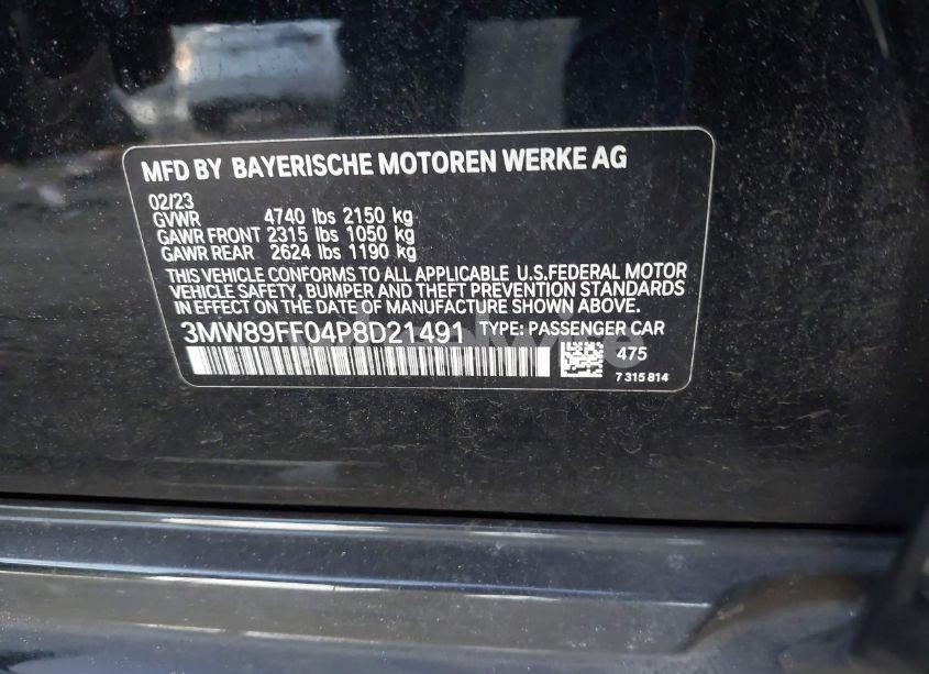 Photo 9 of 2023 Bmw 330i XDRIVE (VIN 3MW89FF04P8D21491)