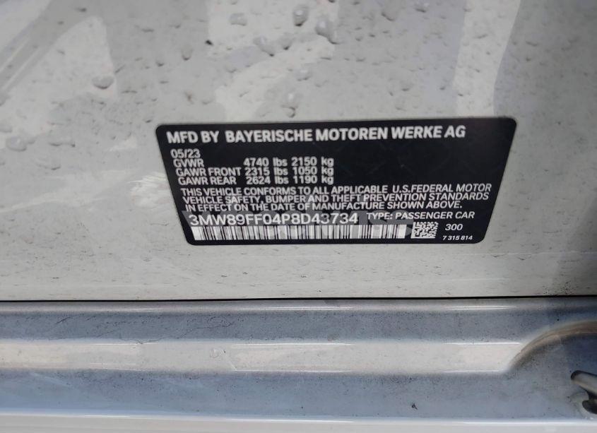 Photo 9 of 2023 Bmw 330i XDRIVE (VIN 3MW89FF04P8D43734)