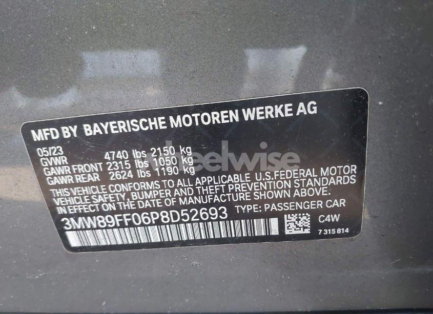Photo 9 of 2023 Bmw 330i XDRIVE (VIN 3MW89FF06P8D52693)