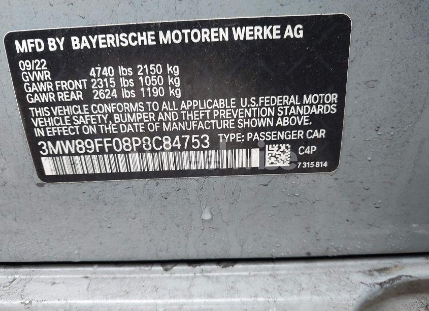 Photo 9 of 2023 Bmw 330i XDRIVE (VIN 3MW89FF08P8C84753)